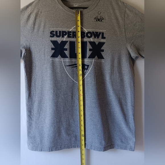 Nike New England Patriots superbowl XLIX men's gray short-sleeve t-shirt size XL - Picture 6 of 9